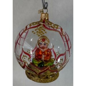 Glass Ornament Genie "Oh To Be A King" Hand Painted in Poland Radko Inspired